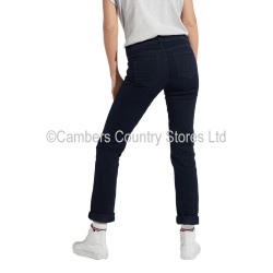 Wrangler Ladies Jeans Straight Blue Black